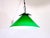 Green Ventian Conical Pendant Light, Attributed to Murano, Italy, 1980s. For Sale - Image 6 of 6