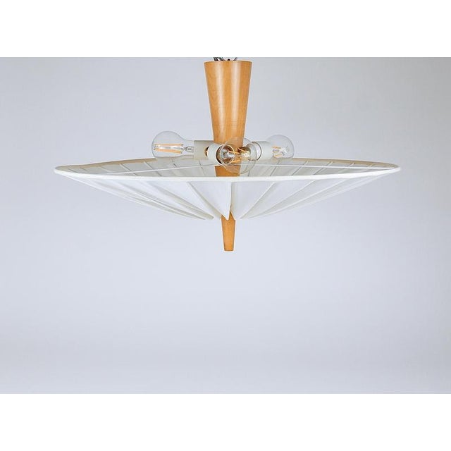 Mid-Century Dorn Uplight Flush Mount attributed to J. T. Kalmar for Kalmar, 1950s For Sale - Image 18 of 18