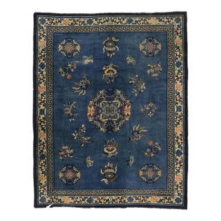 Antique Peking Chinese Rug - 09'00 X 11'05 For Sale