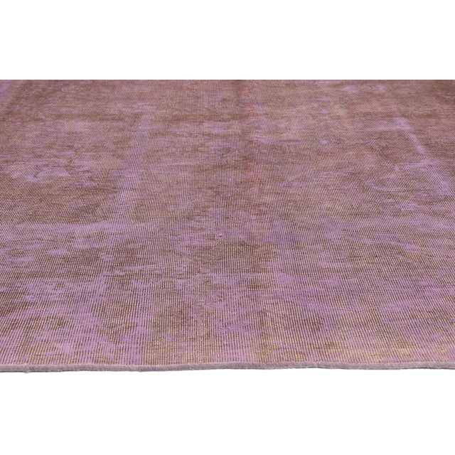 Mid 20th Century Vintage Turkish Industrial Modern Rug - 09'07 X 12'04 For Sale - Image 4 of 9