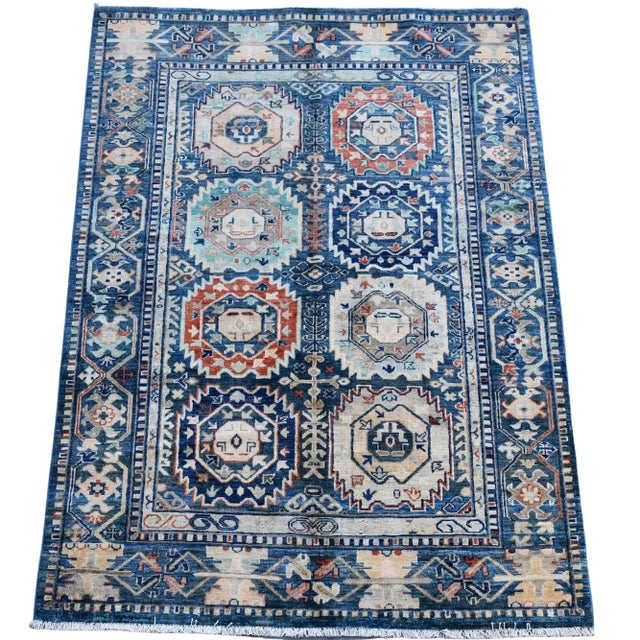 Modern Modern Gray Bidjar Hand Knotted Rug 4x6' For Sale - Image 3 of 10