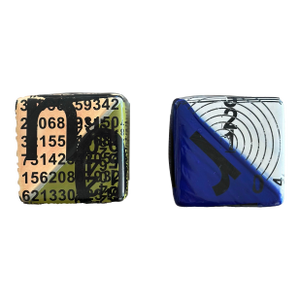 Contemporary Modern Set of 2 Kaiser Suidan Ceramic Wall Cubes Sculptures