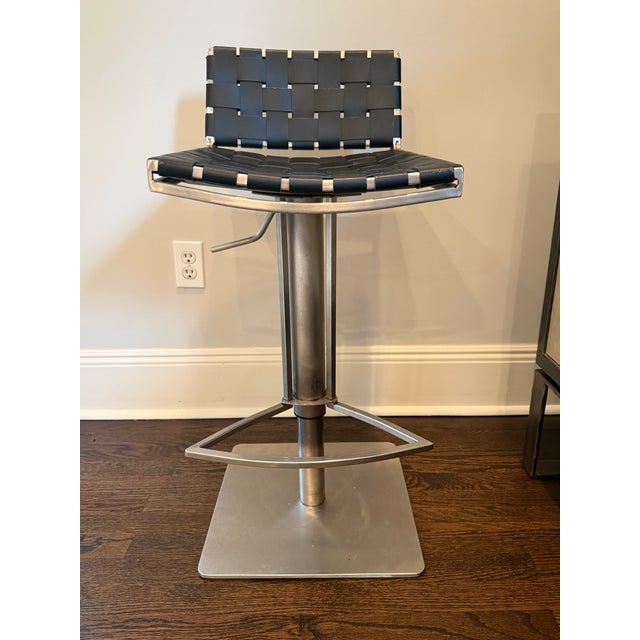 Safavieh Mitchell Gas Lift Swivel Bar Stools (Set of 4) For Sale - Image 10 of 16
