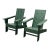 Polywood Modern Adirondack Chairs, Pair For Sale