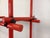 Vintage Italian Bauhaus Style Bookcase in Red Metal and Smoked Glass, 1970s For Sale - Image 3 of 15