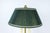 Vintage Brass Bouillotte Library Lamp With Green Pleated Shade For Sale - Image 4 of 13