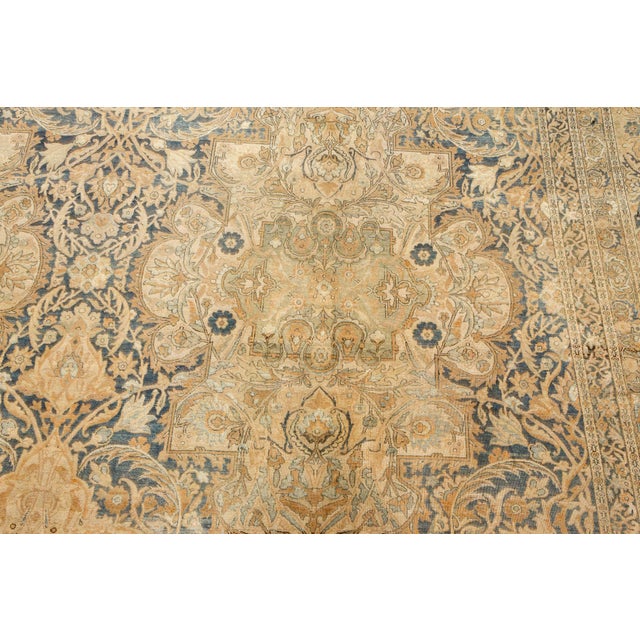 Early 20th Century Early 20th Century Persian Kirman Handmade Wool Rug For Sale - Image 5 of 8