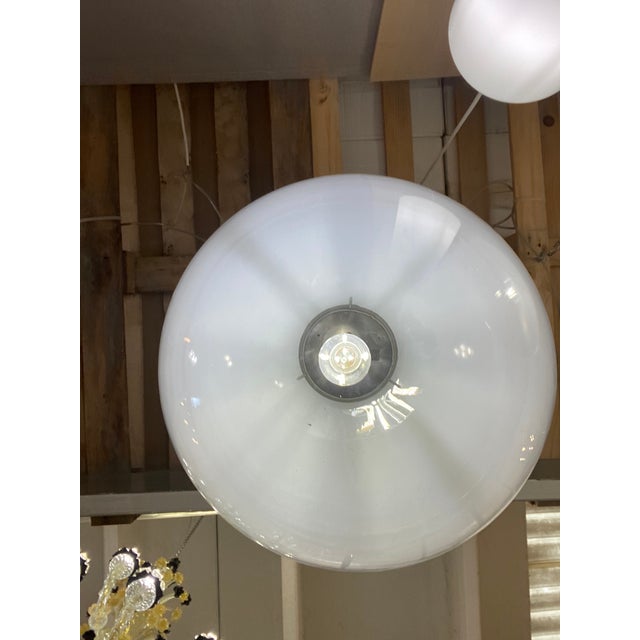 Luxury modern sphere working with trasparent and vanished white Murano glass Design in very particular and effective by...