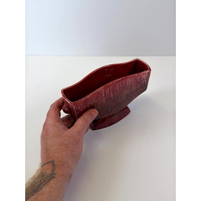 Modernist Drip Glazed Mantel Vase from Shorter & Sons, England, 1950s For Sale - Image 6 of 10