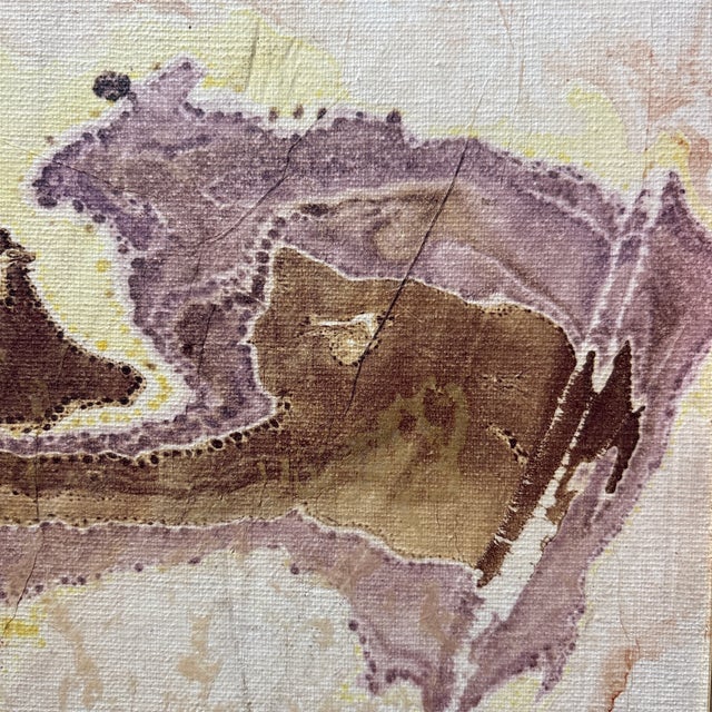 Abstract A Vintage Zura Young Abstract Mixed-Media Collage For Sale - Image 3 of 8