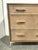 Wood Modern Beige Lacquer Six Drawer Chloe Dresser as Is For Sale - Image 7 of 8
