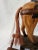 Vintage 1950's Wooden Hand Craved Carousel Rocking Horse With Horsehair Tail For Sale - Image 10 of 12