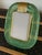 Green and Yellow Filigree Murano Glass Photo Frame, 2000s For Sale - Image 6 of 11