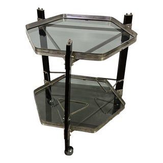 Vintage Bar Table with Wheels, 1970s For Sale