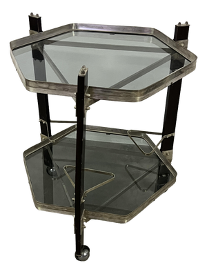 Vintage Bar Table with Wheels, 1970s