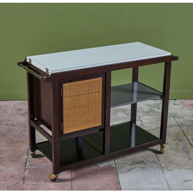 Edward Wormley 1960s Edward Wormley Bar Cart for Dunbar For Sale - Image 4 of 14