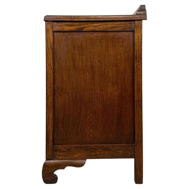 Antique 20th Century Oak Chest of Drawers For Sale - Image 9 of 12