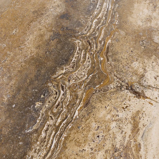 Beige Stone International Mid Century Marble Coffee Table For Sale - Image 8 of 9