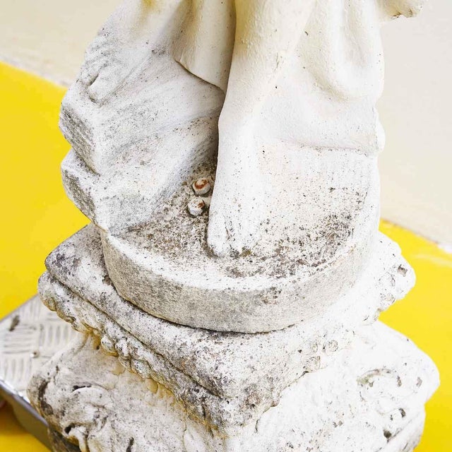 1950s Garden Statue Made of Concrete and Marble Dust For Sale - Image 5 of 10