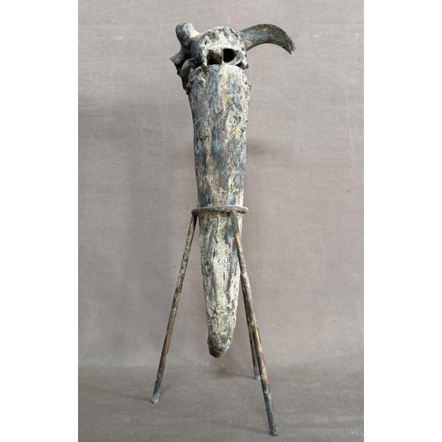 Jaume Plensa, bronze sculpture measuring 51.5 x 17 x 18 cm, edition 6/15, created for the Penagos Prize in 1989, signed...