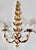 Italian Mid 20th Century Italian Golden Gilt Tole Wall Sconces For Sale - Image 3 of 12