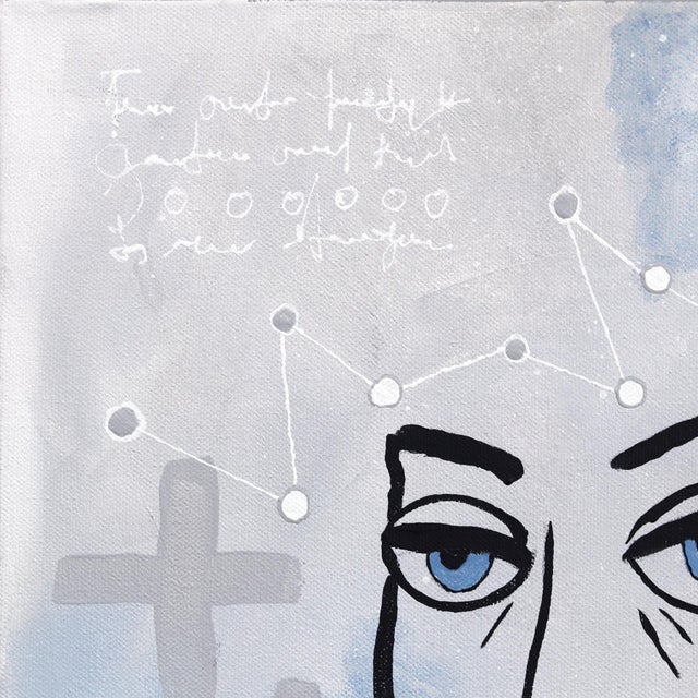 Maybe Tomorrow - Original Neo-Expressionist Mixed Media Painting on Canvas by Soren Grau For Sale - Image 4 of 9