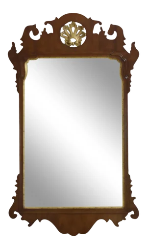 High Vintage Chippendale Style Mirror