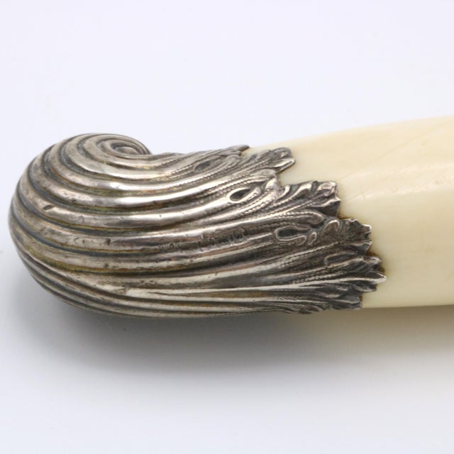 Sterling Silver Bone Magnifying Glass England 1894 For Sale - Image 4 of 5