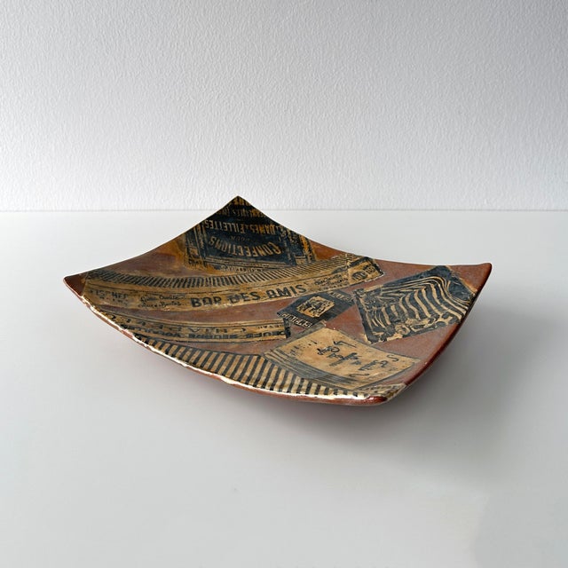 Late 20th Century French Trompe L'œil Vide-Poche Catchall Ceramic Tray For Sale - Image 5 of 12
