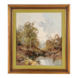 Ingfried Paul Henze Oil on Canvas, Late 20th Century