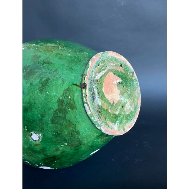 Antique South-West French Green Glazed Terracotta Jar, 1890s For Sale - Image 5 of 7