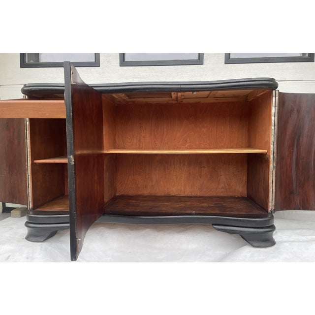 1940s Art Deco Black Sideboard, 1940s For Sale - Image 5 of 18