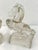 Hollywood Regency 1970s Glass Rearing Horse Bookends, a Pair For Sale - Image 3 of 4