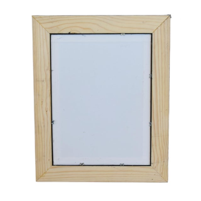 Chic Dark Haired Woman Portrait Oil Painting Including the Antiqued Black Wood Frame For Sale In Los Angeles - Image 6 of 6