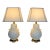 Pair of Ceramic Basket-Weave Paul Hanson Table Lamps For Sale