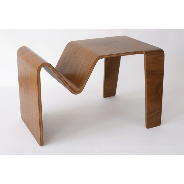 Rare small bent plywood coffee table or side table from Brooklyn designer Isaac Krady. This table is displayable in two...