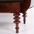 Antique Empire Sofa in Mahogany with Turned Legs and Brown Upholstery, 1830s For Sale - Image 6 of 10