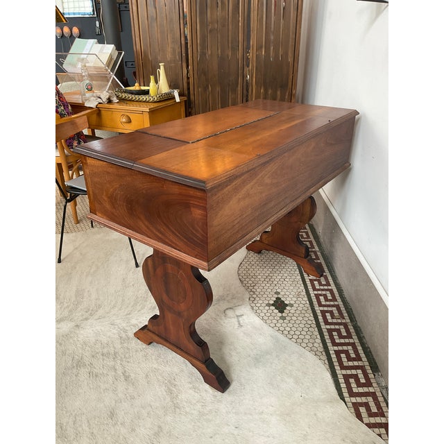 Antique Spinet Secretary/Desk Attr. To Hekman For Sale - Image 13 of 16