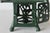 1970s Toro Japanese Iron Hanging Lantern in Green Takaoka For Sale - Image 9 of 9