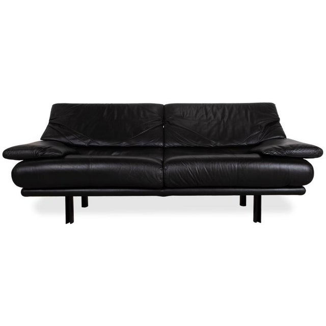 Alanda 3-Seater Sofa in Black Leather by Paolo Piva for B&b Italia / C&b Italia For Sale - Image 17 of 17