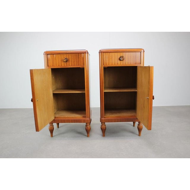 Art Deco Bedside Tables, Former Czechoslovakia, 1930s, Set of 2 For Sale - Image 12 of 18