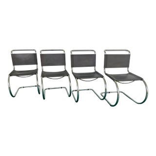 Set of Iconic Mr10 Chairs, Originally Designed by Mies Van Der Rohe , Set of 4 For Sale