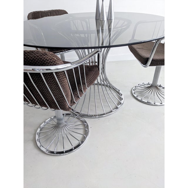 Space Age Dining Set attributed to Tacke, 1970s, Set of 4 For Sale - Image 3 of 13