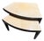 Vintage Colombian Goatskin & Black Lacquer Sculptural Nesting Tables by Today’s Custom Design, Pair For Sale