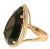 Late 20th Century Late 20th Century 14K Pink Rose Gold Smokey Topaz Brown Quartz MicroPave Diamond Ring, Size 7 For Sale - Image 5 of 6