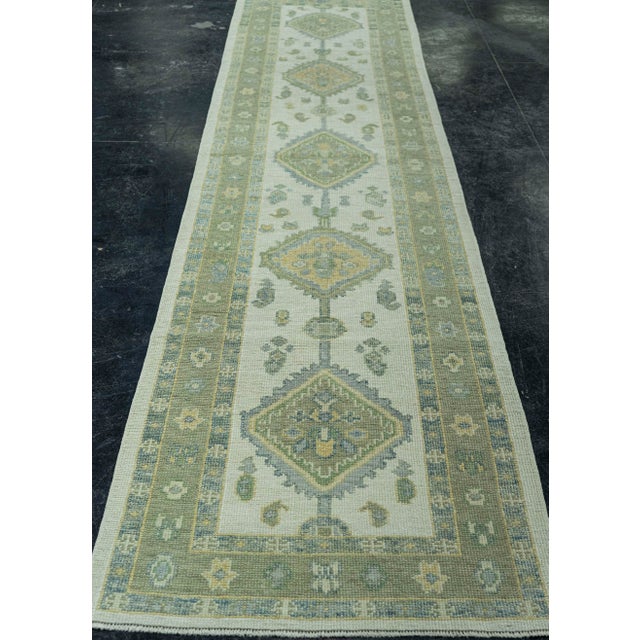 Early 21st Century Turkish Oushak Rug 2'10" x 12'7" #19169 For Sale - Image 5 of 8