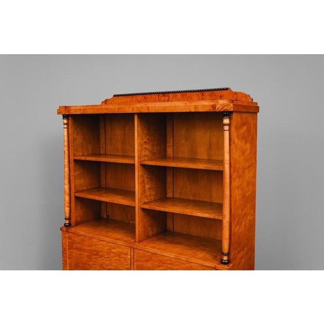 Biedermeier Style Bookcase in Birch For Sale - Image 14 of 18