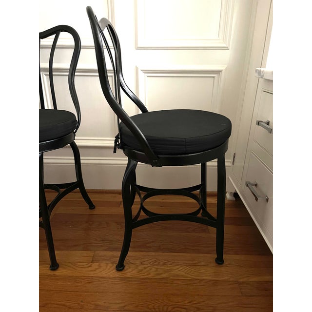 Early 1900s Bistro Chairs - Set of 4 Attributed to Toledo Metal Furniture Co. For Sale - Image 10 of 12