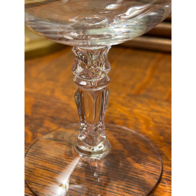 Mid 20th Century Mid 20th Century Fostoria “Holly Clear” Coupes or Low Sherbets - A Set of 4 For Sale - Image 5 of 6