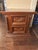 1990s 1990s Traditional Carved Wood 2-Drawer End Table / Nightstand For Sale - Image 5 of 14